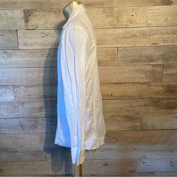 🛍️3/$30 Le Chateau men’s white button up shirt in size 16.5-17 - Picture 2 of 8